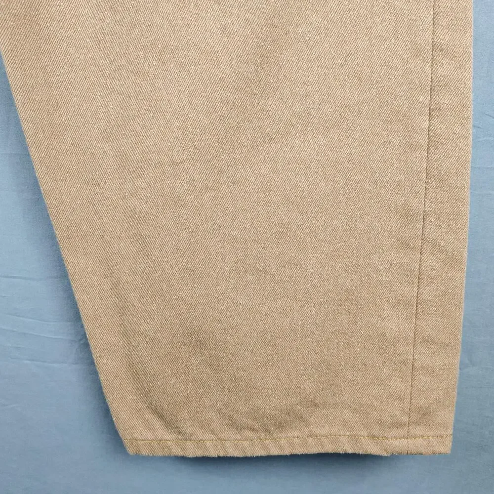 Cone Denim Carpenter Pants Mens 36x27 Brown Relaxed Fit Workwear Utility Pockets